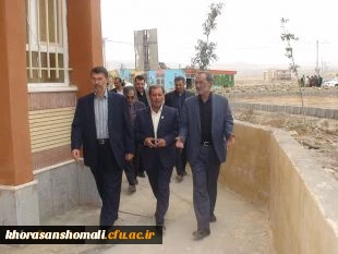 بازدید معاون وزیر و رئیس سازمان نوسازی، توسعه و تجهیز مدارس کشور از دانشگاه فرهنگیان خراسان شمالی