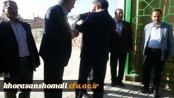 حضور جناب اقای دکتر مهرمحمدی سرپرست دانشگاه فرهنگیان در گلباران مزارع شهداء در خراسان شمالی 2