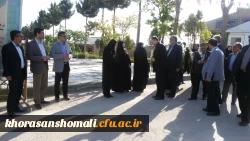 حضور جناب اقای دکتر مهرمحمدی سرپرست دانشگاه فرهنگیان در گلباران مزارع شهداء در خراسان شمالی 3