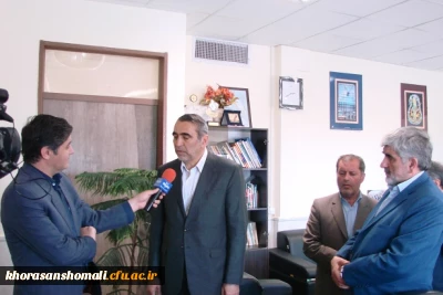 بازدید دکتر نظر پور رئیس محترم سازمان نوسازی ،توسعه و تجهیز مدارس کشور از دانشگاه فرهنگیان خراسان شمالی