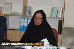 جلسه معارفه سرکار خانم قوچانی مقدم به عنوان سرپرست پردیس امام جعفر صادق(ع) با حفظ سمت 2