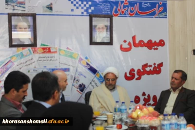 حضور آقای دکتر صفرزاده در جمع اصحاب روزنامه خراسان شمالی و اتفاقیه و عرض تبریک روز 17 مرداد