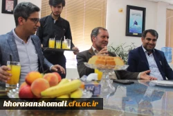 حضور آقای دکتر صفرزاده در جمع اصحاب روزنامه خراسان شمالی و اتفاقیه و عرض تبریک روز 17 مرداد 3