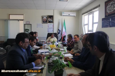 برگزاری نشست ماهانه شورای دانشجویی پردیس های خراسان شمالی