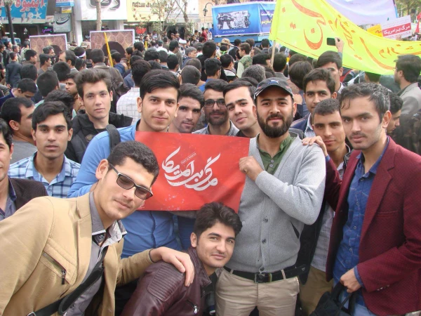 حضور سرپرست دانشگاه فرهنگیان خراسان شمالی به همراه اساتید، کارکنان و دانشجویان در راه پیمایی یوم الله 13 آبان 2