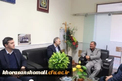 دیدار رئیس بانک انصار و هیات همراه با جناب آقای دکتر صفرزاده سرپرست مدیریت امور پردیس های دانشگاه فرهنگیان خراسان شمالی 3