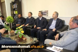 دیدار رئیس بانک انصار و هیات همراه با جناب آقای دکتر صفرزاده سرپرست مدیریت امور پردیس های دانشگاه فرهنگیان خراسان شمالی 4