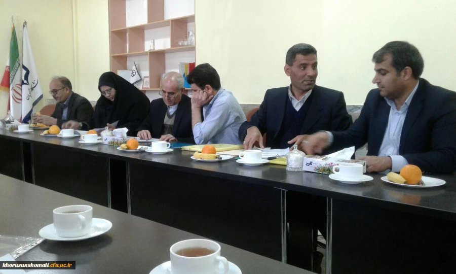 بازدید نمایندگان محترم وزارت علوم،  معاونت دانشجوی سازمان مرکزی دانشگاه فرهنگیان و نماینده سرپرستان منطقه 9 کشوری از سراهای پردیس های خراسان شمالی 2