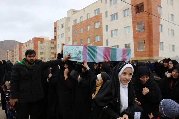 مراسم استقبال، تشییع و خاکسپاری شهدای گمنام با حضور با شکوه اقشار مردم، دانشگاهیان و دانشجویان در دانشگاه فرهنگیان خراسان شمالی 8