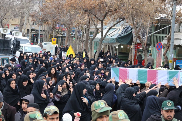 مراسم استقبال، تشییع و خاکسپاری شهدای گمنام با حضور با شکوه اقشار مردم، دانشگاهیان و دانشجویان در دانشگاه فرهنگیان خراسان شمالی 4