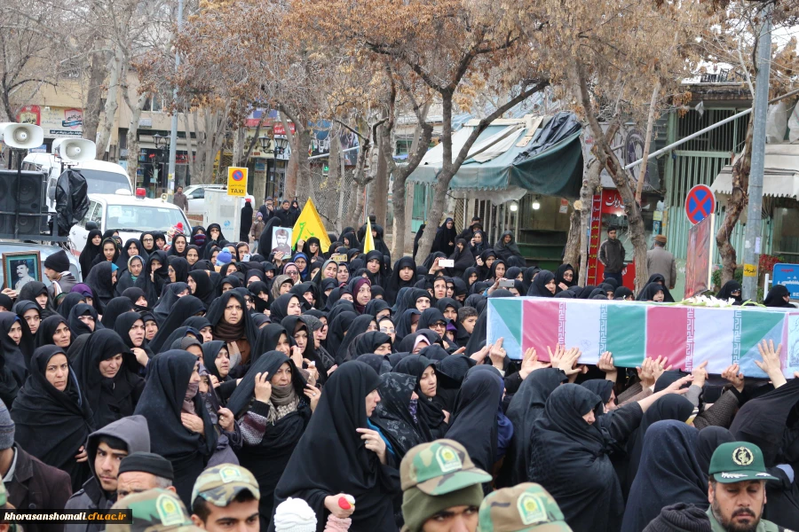 مراسم استقبال، تشییع و خاکسپاری شهدای گمنام با حضور با شکوه اقشار مردم، دانشگاهیان و دانشجویان در دانشگاه فرهنگیان خراسان شمالی 4