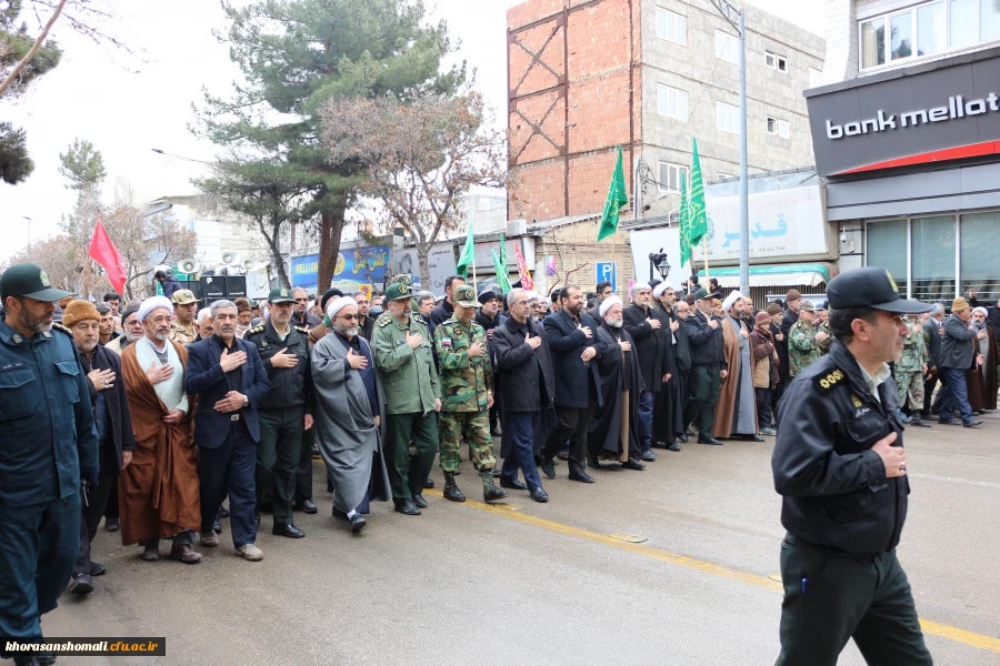 مراسم استقبال، تشییع و خاکسپاری شهدای گمنام با حضور با شکوه اقشار مردم، دانشگاهیان و دانشجویان در دانشگاه فرهنگیان خراسان شمالی 5