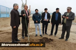 کاشت بیش ا ز 200 اصله نهال درختان مثمر و غیر مثمر به مناسبت هفته درختکاری در دانشگاه فرهنگیان 6