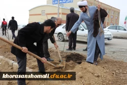 کاشت بیش ا ز 200 اصله نهال درختان مثمر و غیر مثمر به مناسبت هفته درختکاری در دانشگاه فرهنگیان 9