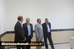بازدید معاون هماهنگی امور اقتصادی و توسعه منابع انسانی استانداری خراسان شمالی از زیرساخت های دانشگاه فرهنگیان استان خراسان شمالی 2