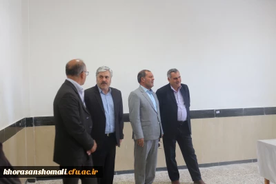 بازدید معاون هماهنگی امور اقتصادی و توسعه منابع انسانی استانداری خراسان شمالی از زیرساخت های دانشگاه فرهنگیان استان