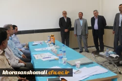 بازدید معاون هماهنگی امور اقتصادی و توسعه منابع انسانی استانداری خراسان شمالی از زیرساخت های دانشگاه فرهنگیان استان خراسان شمالی 4