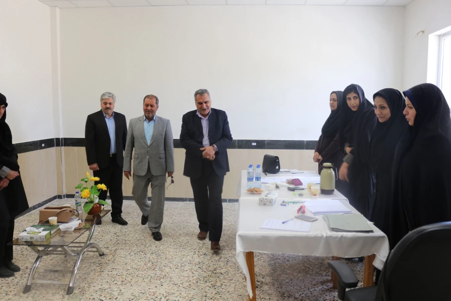 بازدید معاون هماهنگی امور اقتصادی و توسعه منابع انسانی استانداری خراسان شمالی از زیرساخت های دانشگاه فرهنگیان استان خراسان شمالی 6