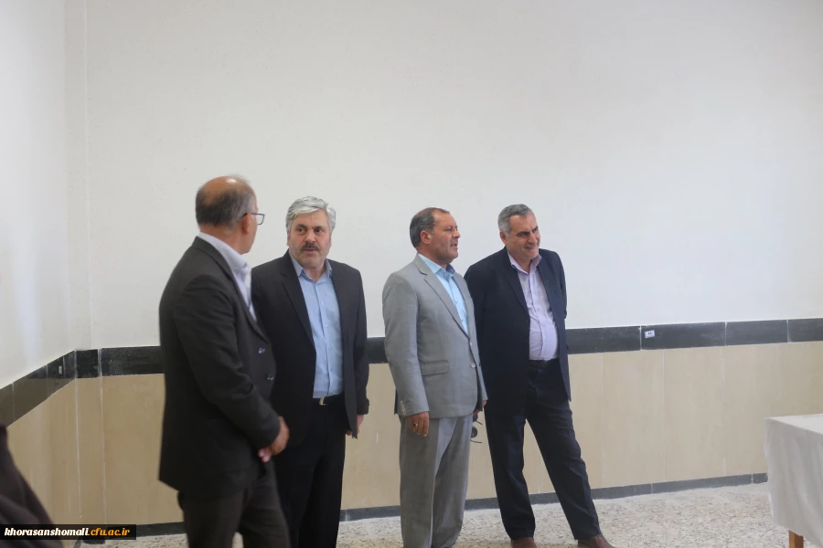 بازدید معاون هماهنگی امور اقتصادی و توسعه منابع انسانی استانداری خراسان شمالی از زیرساخت های دانشگاه فرهنگیان استان خراسان شمالی 7