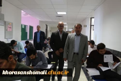 بازدید معاون فرهنگی و اجتماعی دانشگاه فرهنگیان  کشور از روند برگزاری آزمون اصلح در پردیس امام محمد باقر(ع) خراسان شمالی 2