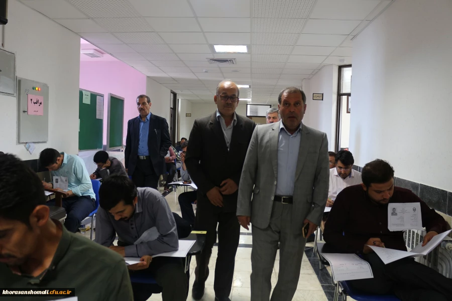 بازدید معاون فرهنگی و اجتماعی دانشگاه فرهنگیان  کشور از روند برگزاری آزمون اصلح در پردیس امام محمد باقر(ع) خراسان شمالی 2
