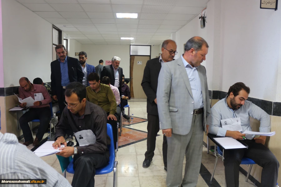 بازدید معاون فرهنگی و اجتماعی دانشگاه فرهنگیان  کشور از روند برگزاری آزمون اصلح در پردیس امام محمد باقر(ع) خراسان شمالی 2