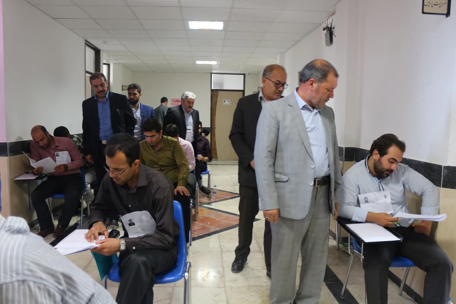 بازدید معاون فرهنگی و اجتماعی دانشگاه فرهنگیان  کشور از روند برگزاری آزمون اصلح در پردیس امام محمد باقر(ع) خراسان شمالی 2