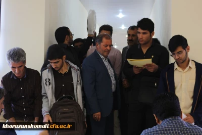 بازدید دکتر حبیب صفرزاده رئیس مدیریت امور پردیس های دانشگاه فرهنگیان خراسان شمالی از روند ثبت نام دانشجویان ورودی سال 1397