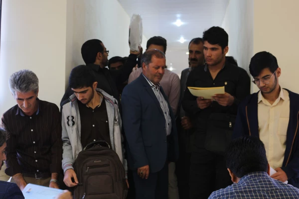 بازدید دکتر حبیب صفرزاده رئیس مدیریت امور پردیس های دانشگاه فرهنگیان خراسان شمالی از روند ثبت نام دانشجویان ورودی سال 1397 2