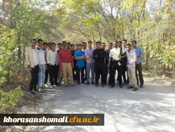 برگزاری اردوی یک روزه دانشجویان پردیس امام محمد باقر(ع) به مقصد کوه بابا موسی بجنورد در به مناسبت هفته تربیت بدنی 2