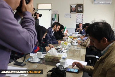 نشست خبری به مناسبت نکوداشت یکصدمین سال تاسیس تربیت معلم در دانشگاه فرهنگیان خراسان شمالی