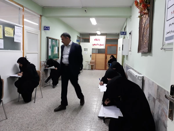 حضور دکتر صفرزاده سرپرست دانشگاه فرهنگیان خراسان شمالی از روند 
برگزاری امتحانات پایان ترم دانشجویان پردیس های خراسان شمالی 2