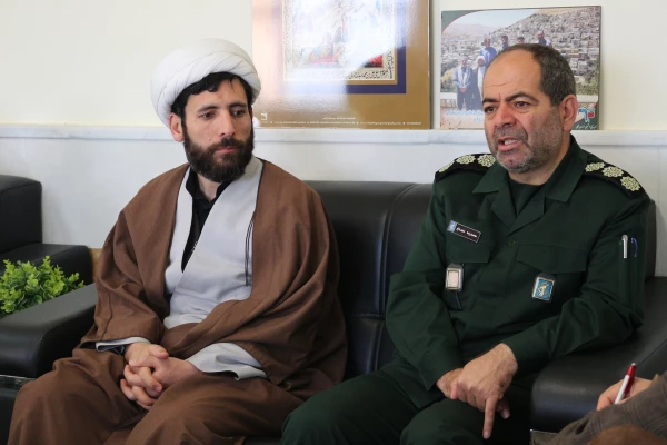 دیدار سردار شجاع جانشین قرارگاه آبادانی و عمران سپاه خراسان شمالی با دکتر صفرزاده سرپرست دانشگاه فرهنگیان خراسان شمالی 2