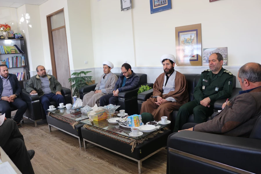 دیدار سردار شجاع جانشین قرارگاه آبادانی و عمران سپاه خراسان شمالی با دکتر صفرزاده سرپرست دانشگاه فرهنگیان خراسان شمالی 4