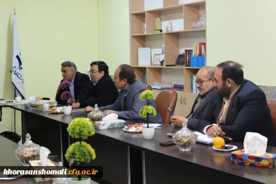 نشست هم اندیشی سرپرست دانشگاه فرهنگیان خراسان شمالی با مدیر کل آموزش و پرورش خراسان شمالی در خصوص جذب دانشجو برای سال 1398