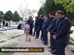 شرکت دانشجو معلمان پردیس امام جعفر صادق(ع) خواهران و جمعی از کارکنان پردیس های خراسان شمالی در مراسم چهلمین روز درگذشت دانشجو معلم عاطفه تقی زاده 4