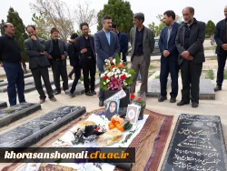 شرکت دانشجو معلمان پردیس امام جعفر صادق(ع) خواهران و جمعی از کارکنان پردیس های خراسان شمالی در مراسم چهلمین روز درگذشت دانشجو معلم عاطفه تقی زاده 8