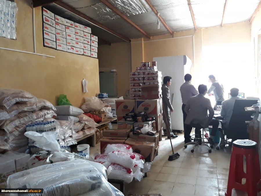 بازدید جمعی از کارکنان مدیریت پردیس های استان خراسان شمالی از انبارگردانی پردیس امام محمد باقر(ع) 6