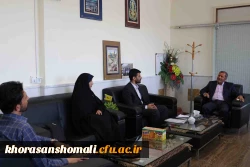 نشست صمیمانه دکتر صفرزاده سرپرست دانشگاه فرهنگیان خراسان شمالی با مسئول اتحادیه انجمن اسلامی دانش آموزان خراسان شمالی 2