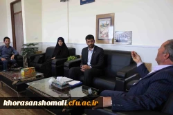 نشست صمیمانه دکتر صفرزاده سرپرست دانشگاه فرهنگیان خراسان شمالی با مسئول اتحادیه انجمن اسلامی دانش آموزان خراسان شمالی 3