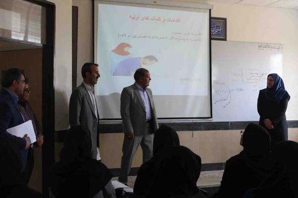 بازدید دکتر صفرزاده سرپرست دانشگاه فرهنگیان خراسان شمالی از برگزاری دوره های کمک های اولیه و اردویی مهارت آموزان ماده 28 8