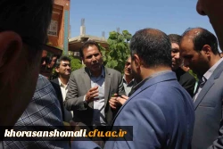 بازدید دکتر رخشانی مهر رئیس سازمان نوسازی و تجهیز مدارس کشور از پروژه حیات طیبه(دانشگاه فرهنگیان خراسان شمالی) 4