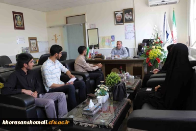 نشست بسیج دانشجویی با سرپرست دانشگاه فرهنگیان خراسان شمالی