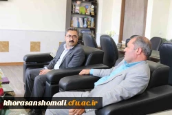 دیدار رئیس بانک ایران زمین با سرپرست د انشگاه فرهنگیان خراسان شمالی 3