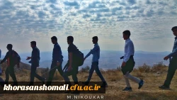 کوهپیمایی دانشجو معلمان و کارکنان دانشگاه فرهنگیان خراسان شمالی به مناسبت هفته تربیت بدنی 6