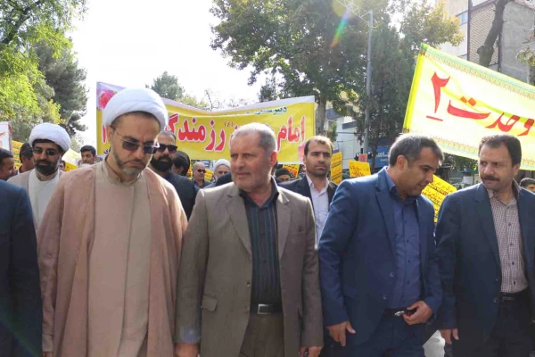 شرکت کارکنان و دانشجویان دانشگاه فرهنگیان خراسان شمالی در راهپیمایی 13 آبان 1398 3