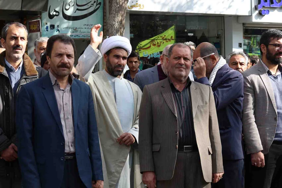 شرکت کارکنان و دانشجویان دانشگاه فرهنگیان خراسان شمالی در مراسم 13 آبان به روایت تصویر 6