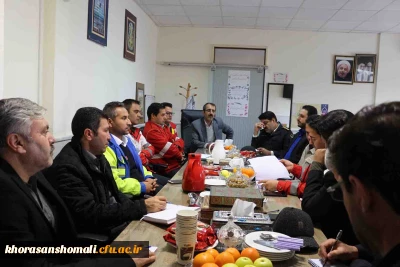 برگزاری نشست مانور امداد و نجات در مدیریت امور پردیس های دانشگاه فرهنگیان خراسان شمالی