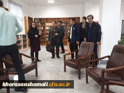 بازدید جمعی از دانشجویان پردیس امام محمد باقر(ع) از کتابخانه مرکزی شهر بجنورد 2