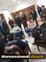 بازدید جمعی از دانشجویان پردیس امام محمد باقر(ع) از کتابخانه مرکزی شهر بجنورد 2